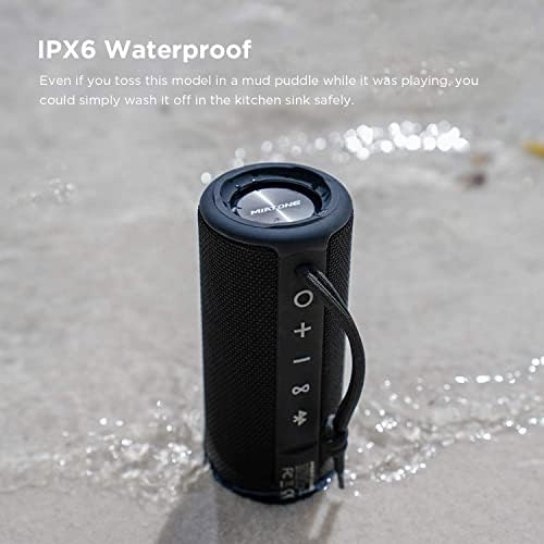 MIATONE Speakers Wireless Bluetooth, 16W Portable Bluetooth Speaker with 10H Playtime, 360°Surround Sound,True Wireless Stereo, Enhanced Bass, Loud Voice, IPX6 Waterproof for Outdoor, Shower, Pool