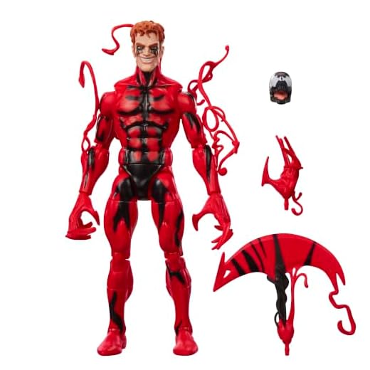 Marvel Legends Series Carnage, Spider-Man Action Figure | Marvel Legends Retro Cardback Maximum Carnage 6-Inch-Scale Figure