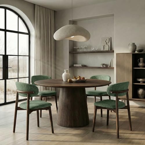 Solid Wood Dining Chairs Set of 4, Mid-Century Modern Farmhouse