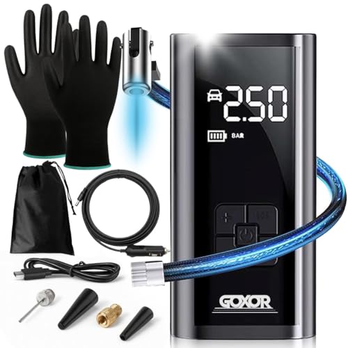 Compresseur à Air Portatif - Gonfleur Pneus Voiture San...