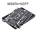NFHK Combo M.2 NGFF B-Key & mSATA SSD to SATA 3.0 Adapter Converter Case Enclosure with Switch