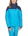 Ultrasport Advanced Chaqueta 3 en 1, Todo Tipo de Clima All Season para Actividades al Aire Libre, esquí/Snowboard, Ocio, Impermeable al Agua y al Viento, Transpirable, Mujer, Turquesa/Azul Marino, M