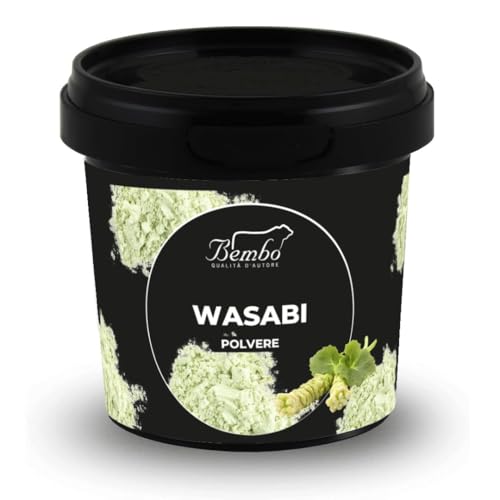 Wasabi in Polvere 70 g – Preparato a Base di Rafano per Sushi e Poke – Gusto Piccante Intenso – Facile da Preparare – Senza Glutammato