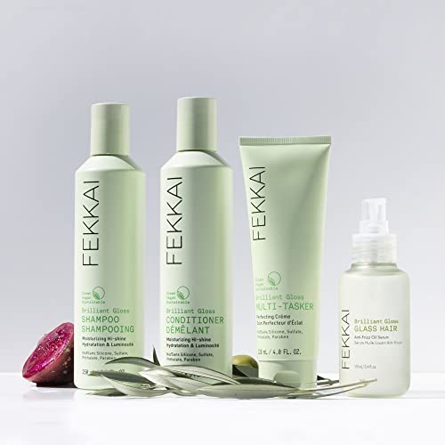 Fekkai Brilliant Gloss Glass Hair Anti-Frizz Oil Serum - 3.4 Oz - Reduces Frizz, Provides Heat Protection & Boosts Shine - Salon Grade, Ewg Compliant, Vegan & Cruelty Free #TOP5