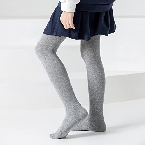 Jormatt 3 Pack Girls Dress Tight Seamless Soft Thick Cotton Leggings Stockings For Baby Girls Toddler Tights Pantyhose, 4-6T #TOP4