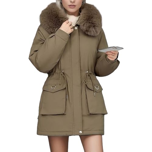 Doudoune femme imperméable veste d'hiver rembourrée et coupe-vent