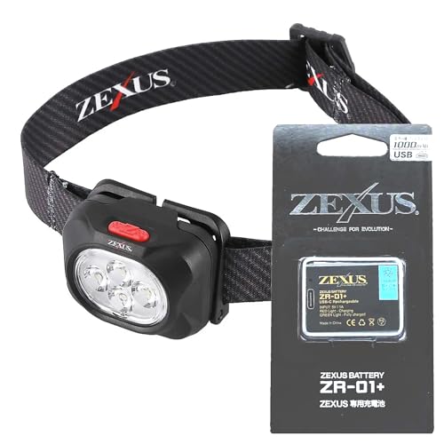 �y�m���� ZEXUS(�[�N�T�X) LED���C�g ZX-199 �n�C�u���b�h���f�� ��p�[�d�r ZR-01+�Z�b�g [�ő�620���[���� ���C��LED�_�����ԁF�ő�46���� ��/�d���F] �w�b�h���C�g �ނ� �[�d��
