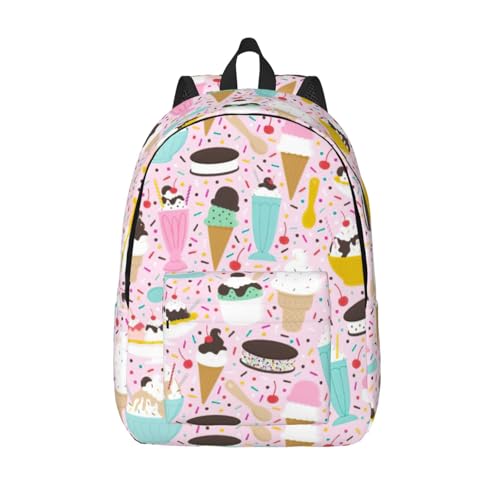Sac à dos voyage EdWal imprimé crème glacée pour ordinateur portable homme et femme