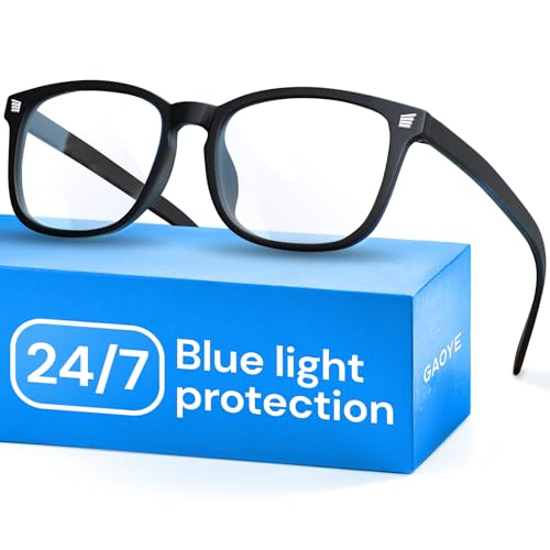 Gaoye Matte Black Blue Light Glasses