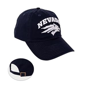 University of Nevada Reno Baseball Hat UNR Wolf Pack Brimmed Embroirderd Hats Cap Adjustable Cloth Strap Adult (Style A) Blue