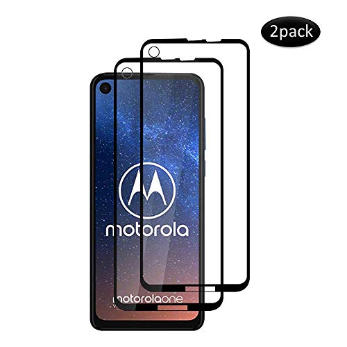 KONEE Protector de Pantalla para Motorola One Action, ?2 Piezas? [ Dureza 9H, Alta Definición, 3D Cobertura Completa, Anti-Scratch, Case Friendly ], Cristal Vidrio Templado para Motorola One Action