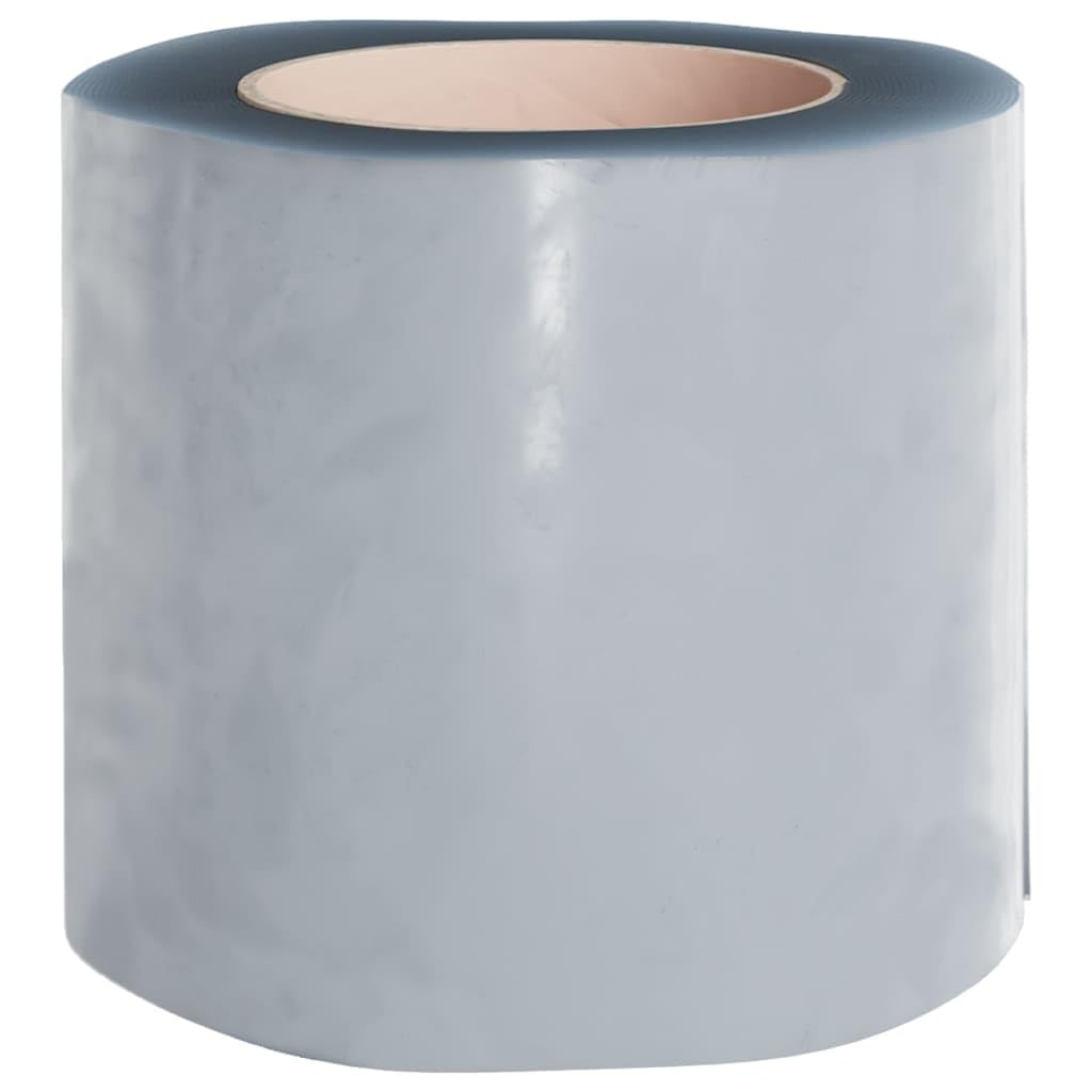 PVC-Streifenvorhang 25m Rolle - 200mm Breite, 1,6mm Stärke - Transparenter Lamellenvorhang als Raumtrenner - Individuell zuschneidbar, strapazierfähige PVC-Lamellen für Industrie und Gewerbe