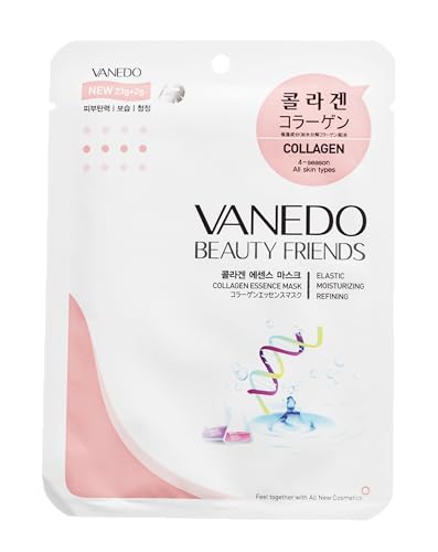 Máscara Hidratante Facial Coreana Beauty Friends - Colágeno