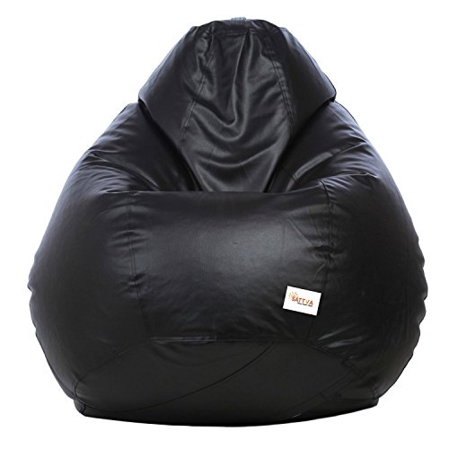 Image of Sattva Classic Bean Bag Cover Without Beans XXXL Size - Black