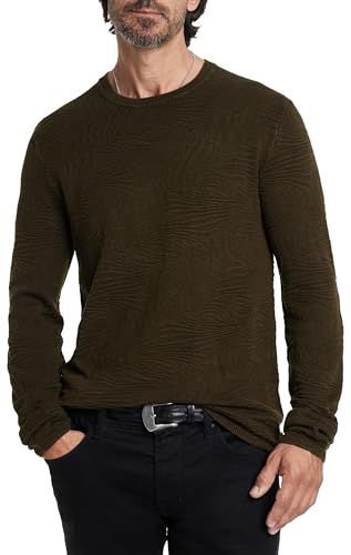 Pull homme John Varvatos Mercer avec manches longues et col rond élégant