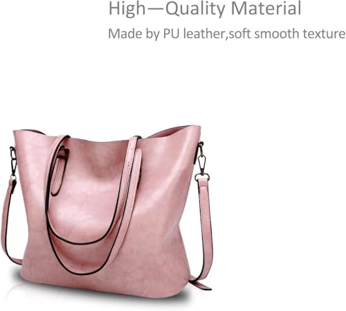 Image of Women's Handbag Tote Bag Premium PU Leather Shoulder Bag with Top Handle & Detachable Strap - Stylish Large Capacity Purse for Office, Casual & Party Use