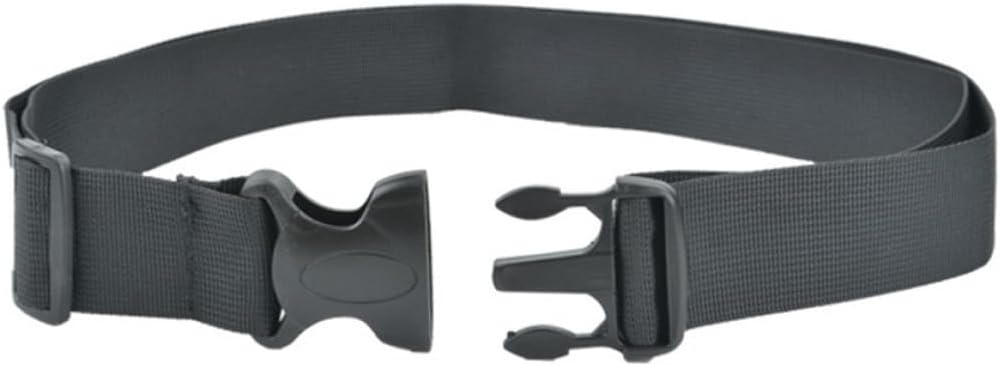 Mikikit Men's Quick Dry Training Belt with Plastic Buckle, Black