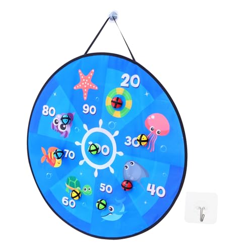 Toddmomy Tablero Plegable Doble Cara para Adhesivas Divertido para Coordinación Mano- Fácil de Colgar y Transportar Incluye Bolas para Interior y Exterior para Niñas