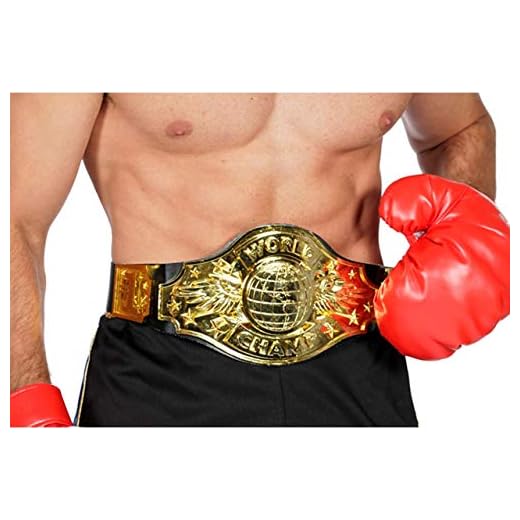 Boxer Boxchampion World Champion Gürtel Boxen Handschuh Boxerhandschuhe Karneval