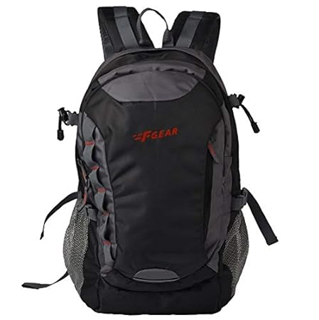 F Gear Fortune 27 Liters Laptop Backpack (Black, Grey)