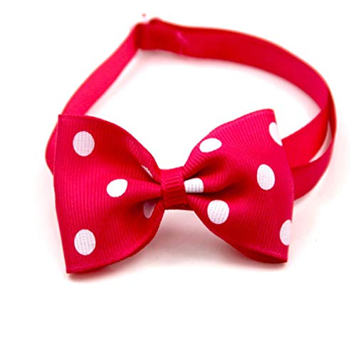 Preisvergleich Produktbild Sunnyflowk Heimtierbedarf Einstellbares Zubehör Polka Dot Haustier Fliege Anziehzubehör Katze Hundeschmuck Kragen Komfortable Hautberührung (Mehrfarben (1))