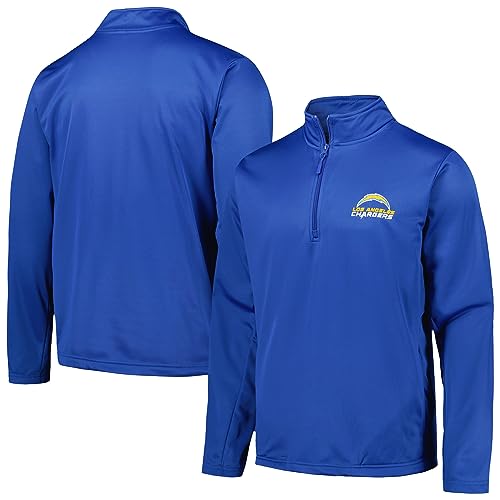 Image of Dunbrooke Men's Royal Buffalo Bills All-Star Tech Quarter-Zip Top