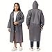 HACER EVA Waterproof Unisex Rain Coat Hooded Full Sleeves Outdoor Men