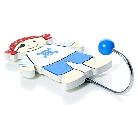 Mousehouse Gifts Baby or Kinder Blau Pirat Kleiderhaken Wandhaken Cover