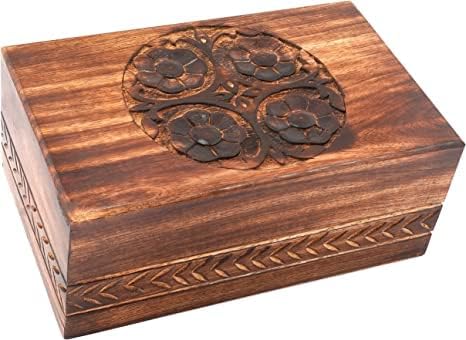 Urn for Human Ashes Adult Handcrafted Beautifull Large Wooden Urn Home Decorable Mom Dad Memory Urns Ideal for Birthday Gift by A-F Luxury Handicraft image 3