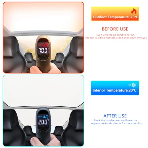 Pare-soleil Tesla Model 3 anti UV contre la chaleur du toit vitré