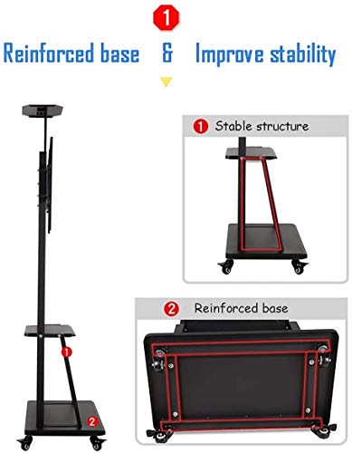 Soporte móvil para TV con ruedas universal 32-75 pulgadas miniatura 5