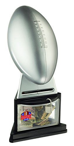Fantasy Football Commissioner's Trophy Bank, Store Your Prize Money in the Secure Locking Base, Includes 2 Sturdy Lock with 2 Keys