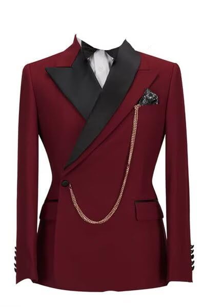 Mens 2 Piece Suit Tuxedos Sets Slim Fit Wedding Tuxedos for Men Peak Lapel Blazer Pants Prom Tuxedo Suits3