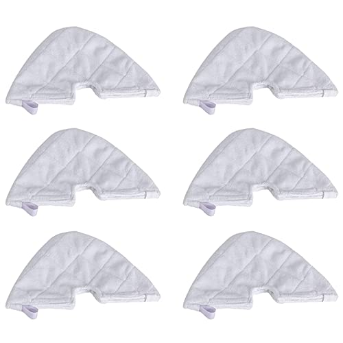 4G-kitty 6 Pack Replacement Triangle Steam Mop Pads for Shark Euro Pro Pocket S3501 S3601 S3550,Microfiber Steam Mops for Floor Cleaning Pads