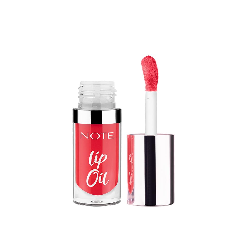 Note Cosmetics Lip Oil 40 Sugar Red Nemlendirici ve Parlatıcı Dudak Bakım Yağı, Kırmızı