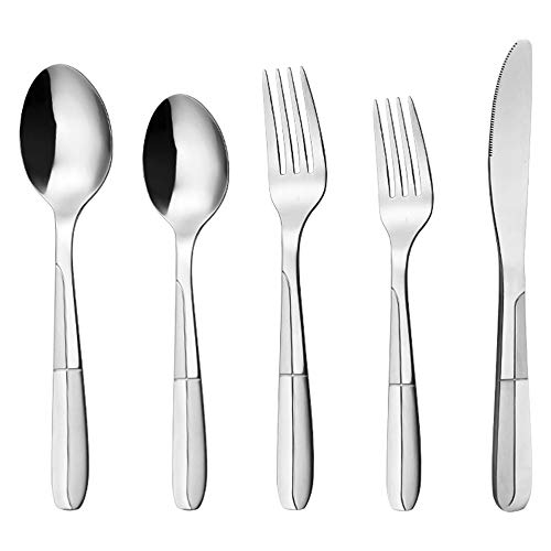 INCH 20 Pcs Silverware Set for 4 Person Kitchen Cutlery Utensil, Stainless Steel