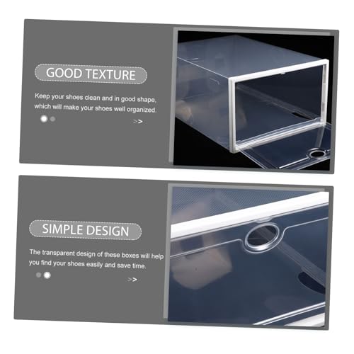 Boîtes à chaussures antichocs Ciieeo transparentes et empilables sous le lit