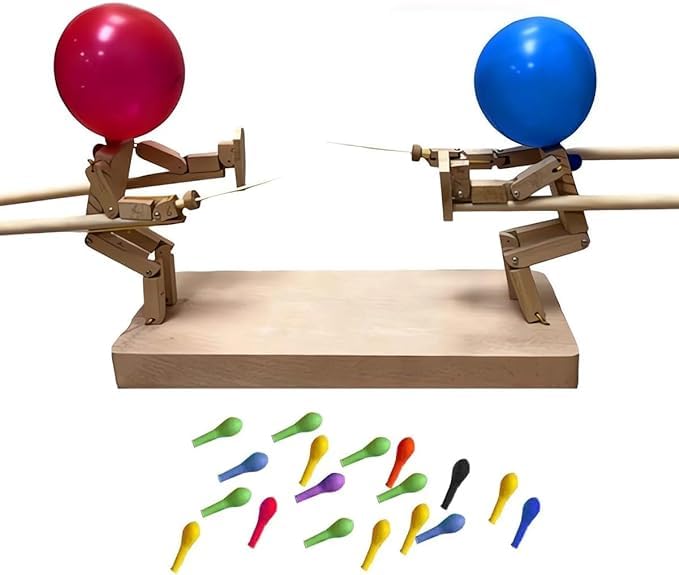 Amazon | Yirdapall 風船竹男バトル 木製フェンシング 人形 風船 20 個