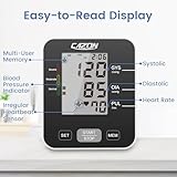CAZON Blood Pressure Monitor CE Approved UK Machines for Home Use Upper Arm BP Monitor Heart Rate Detection Cuff 22-40cm 2x99 Reading LCD Display (Black) - Image 6