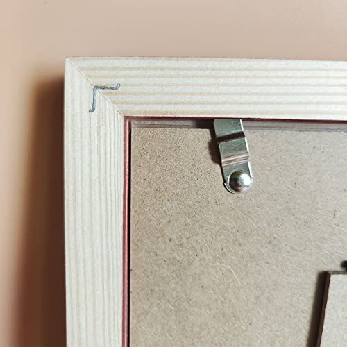 Image of 3x5 Picture Frame Solid Wood,White. Table Top or Wall Mount Photo Frames with Plastic Glass for 3x5 Inches Pictures, Modern Home Office Decor