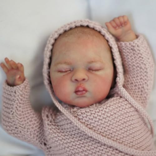 Lonian Reborn Puppen - 30cm handgefertigte realistische Babypuppen weicher Stoffkörper mit Spielzeugzubehör, wie EIN lebensechtes Baby – Bild 7