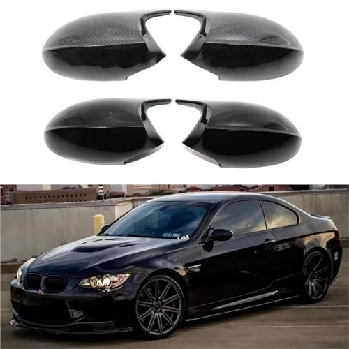 Couvercle retroviseur carbone brillant pour BMW E90 E91 E87 resistant - 7