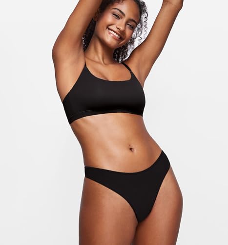 Magneticfit Thongs for Women Stretch Sexy Underwear Comfort Tagless Thong Low Rise Breathable Panties 3 Pack3