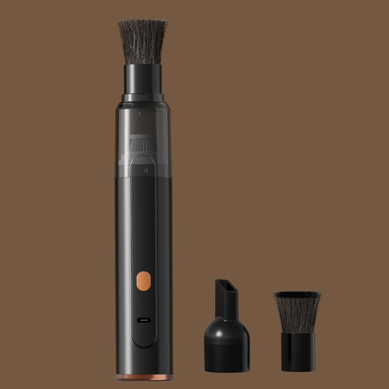 Coffee Powder Cleaner - Wireless, Convenient, Small Desktop Vacuum Cleaner with Powerful Suction and Quiet Operation for Home use. (Black)