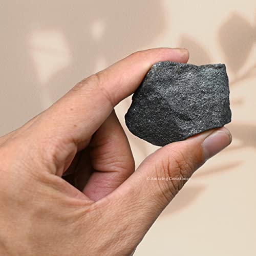 Image of Amazing Gemstone 2 Pieces Hematite Raw Crystals and Healing Stones, Natural Rocks for Tumbling and DIY Raw Stones and Crystals