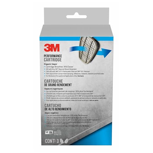 3M Organic Vapor Performance Cartridge (3 Pairs)