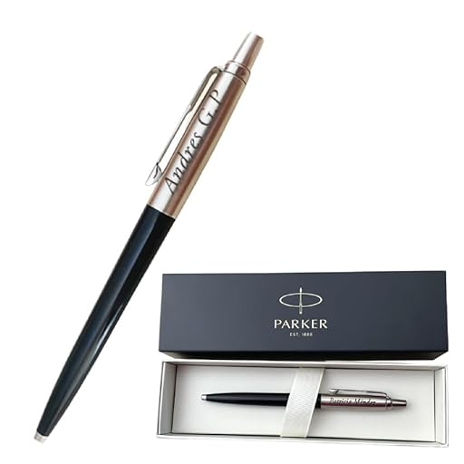 regalo grabado - Bolígrafo Parker Jotter SS Personalizado | Escritura Suave con Tinta QuinkFlow | Grabado Láser en 24h | Caja Incluida, Negro, 1 unidad, ABS | Ya disponible en tu tienda friki favorita! En mundofriki.es!