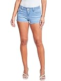 YMI Jeans Women's Wannabettabutt Low Rise Denim Shorts, Light Blue, 07