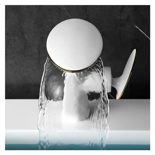 Grifos de cocina con caída de cascada y control monomando en latón resistente 3