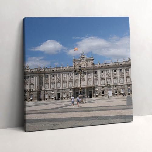 Tableaux 60x60cm Palais à Madrid : Décoration Murale Peinte Wallfluent d'Art